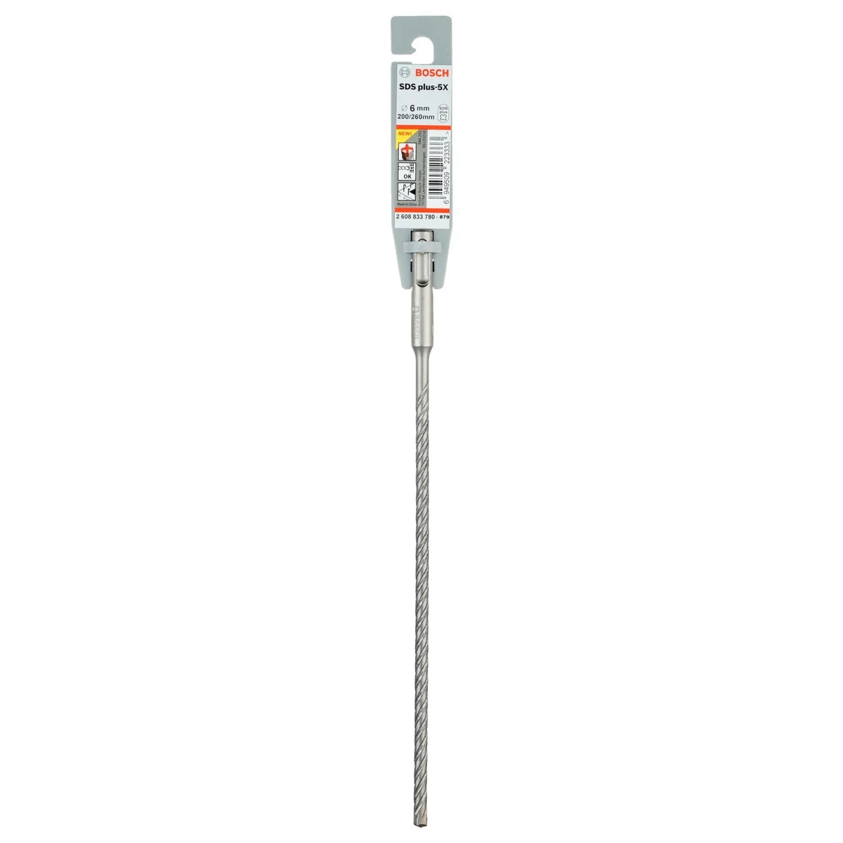 Burghiu Bosch pentru gaurire cu percutie SDS PLUS-5X 6x100x160mm (2608833778)