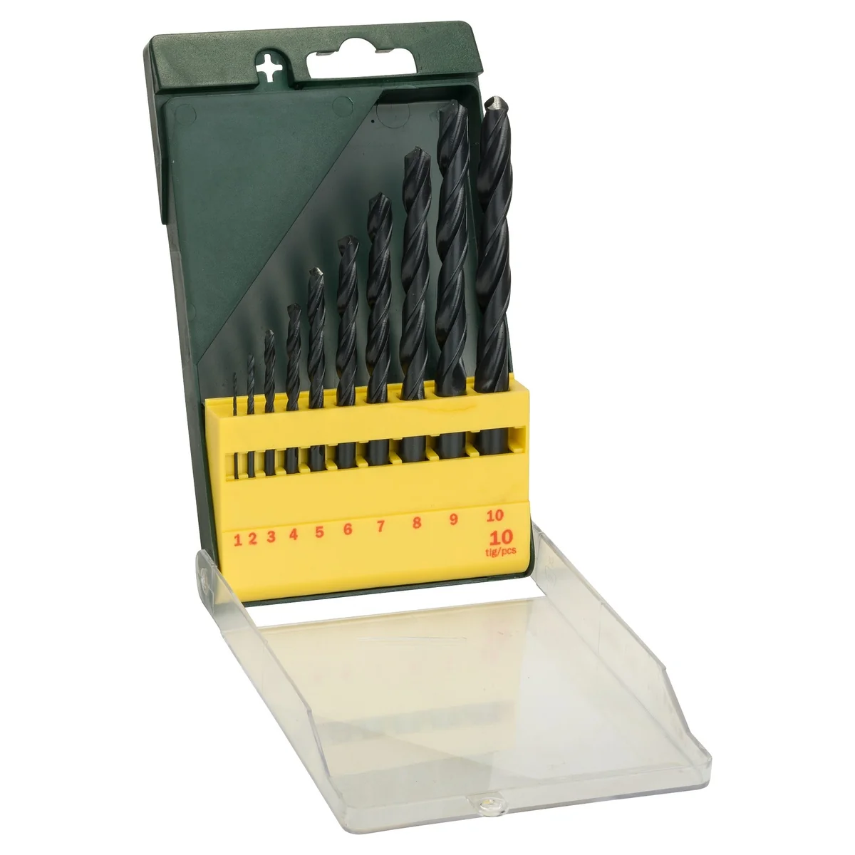Set 10 burghie pentru metal, Bosch, diametre de la 1mm la 10mm (2607019442)