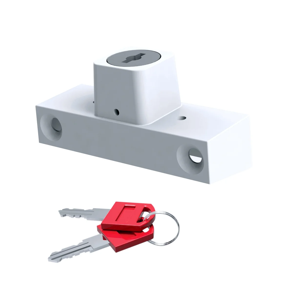 Dispozitiv de siguranta pentru copii impotriva deschiderii ferestrelor, culoare alba