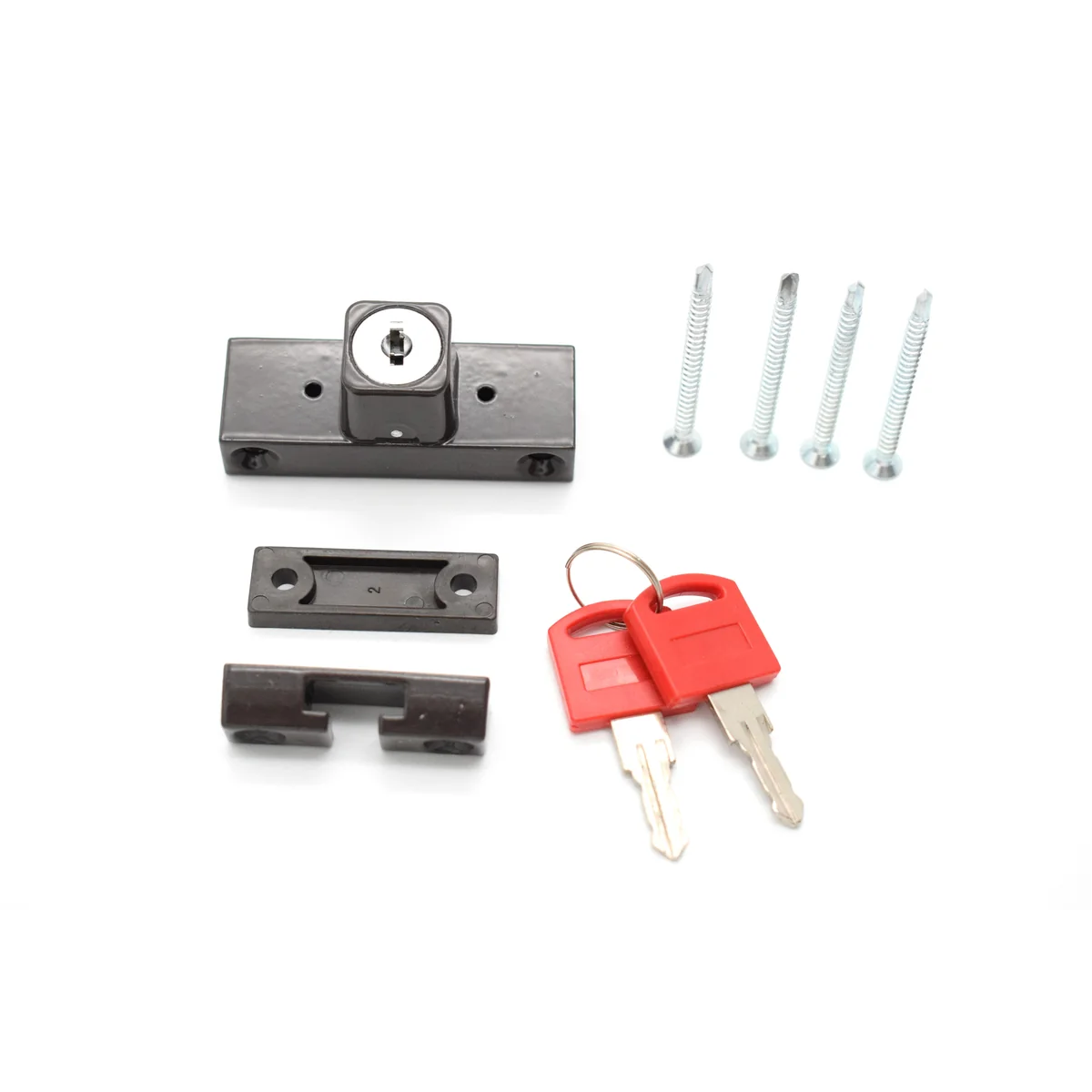 Dispozitiv de siguranta pentru copii impotriva deschiderii ferestrelor, culoare maro