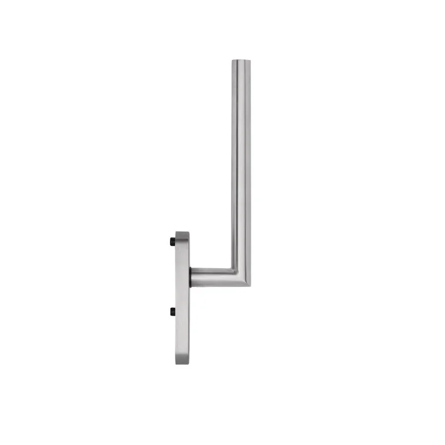 Maner interior pentru usi culisante, blaugelb HSG 1010, patrat de 10 mm si suruburi M6x80, material inox mat